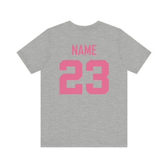 Latrobe Boys Soccer Unisex Adult Basic T-Shirt - Breast Cancer Design