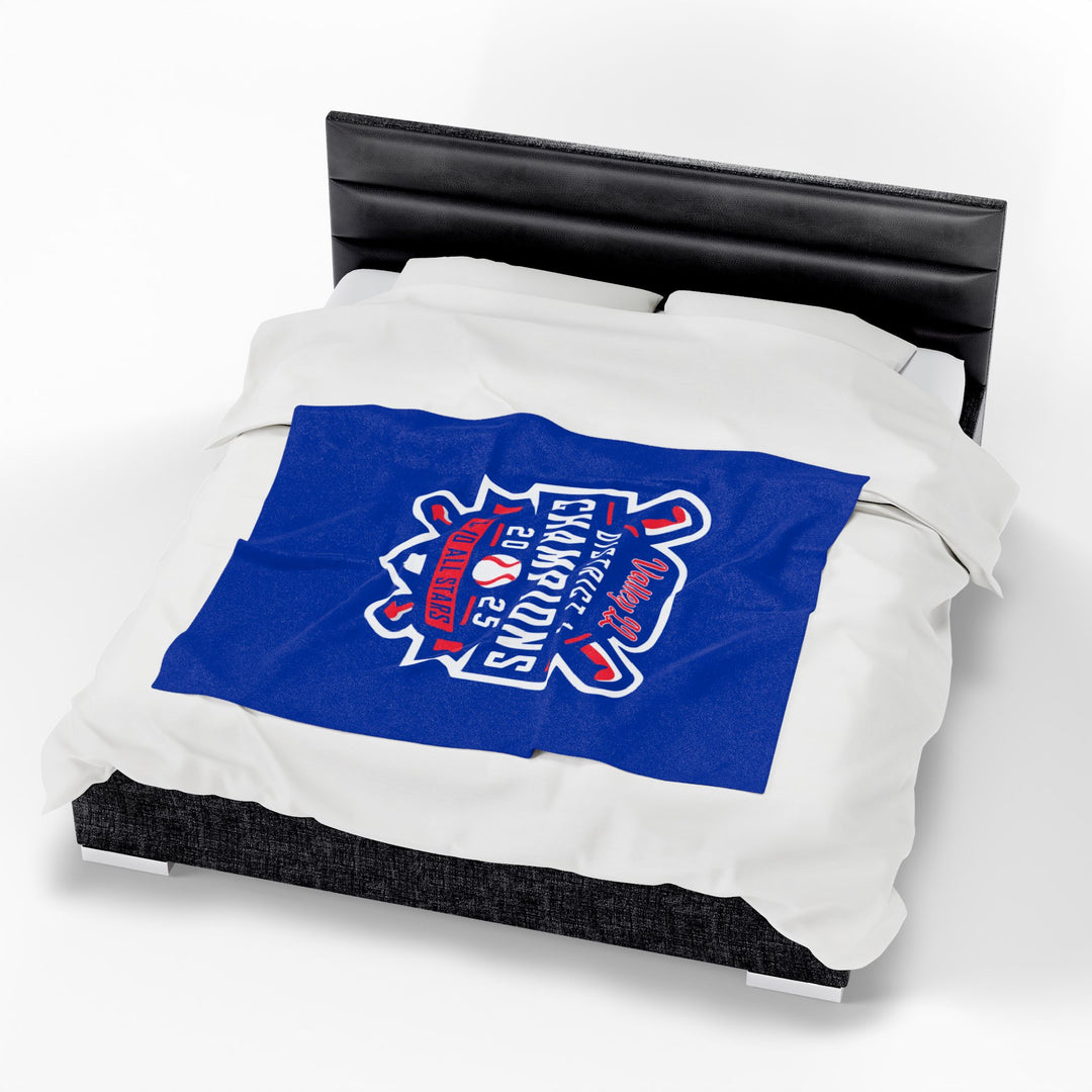 Valley Little League Velveteen Plush Blanket - District Champions