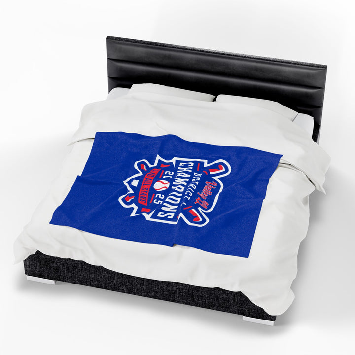 Valley Little League Velveteen Plush Blanket - District Champions