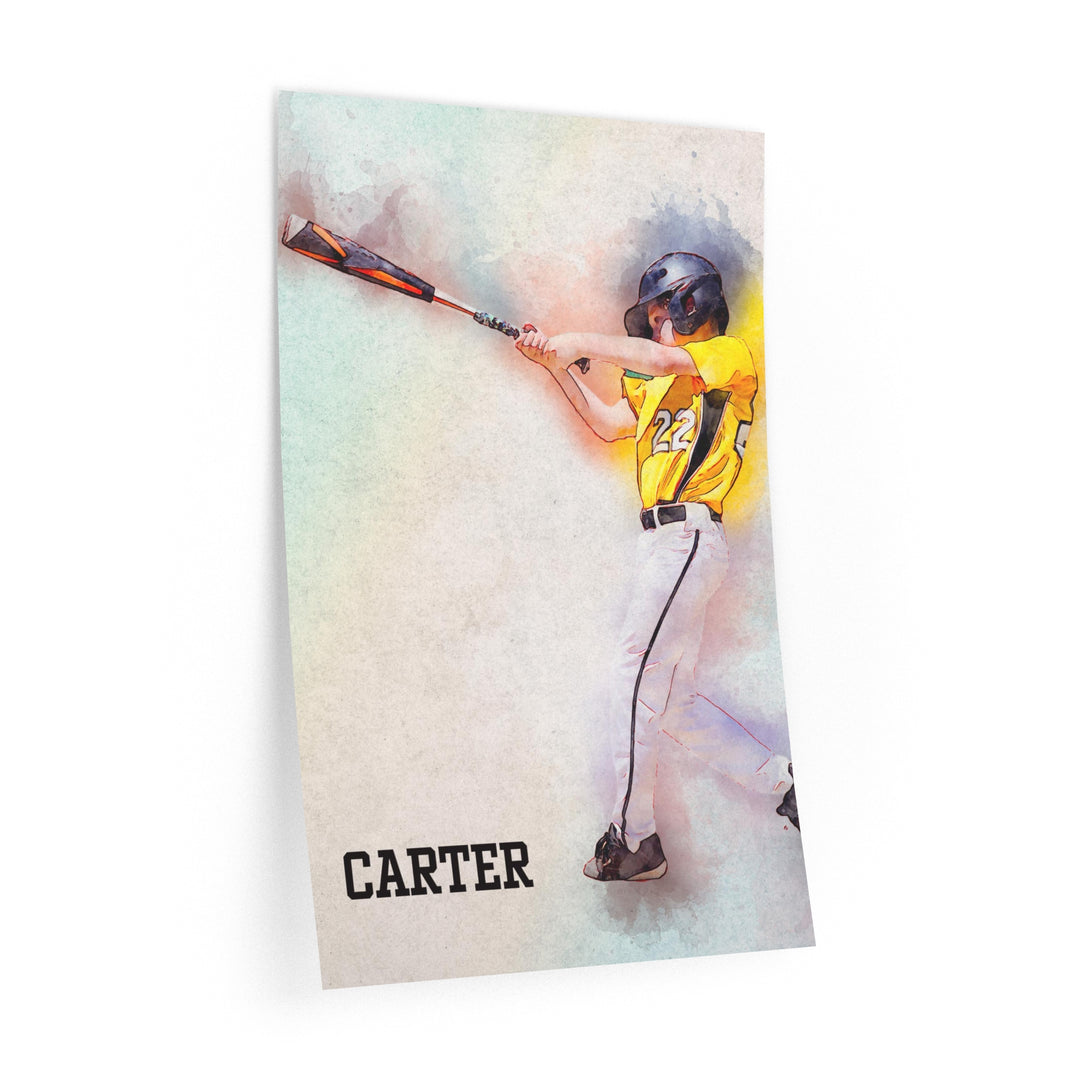 Wall Decal w/Watercolor Effect