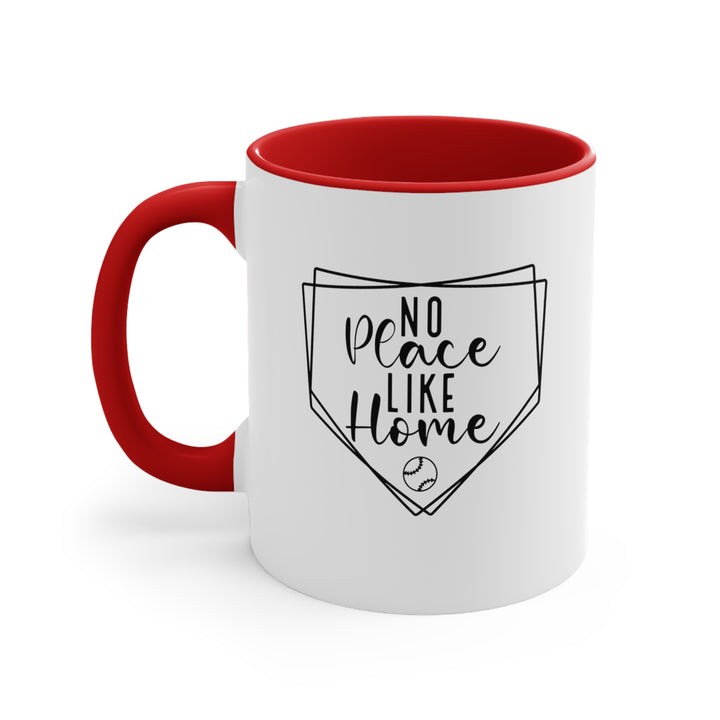 No Place Like Home Baseball 11oz Accent Mug V2