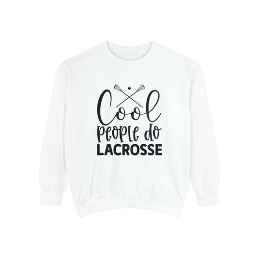 Cool People Do Lacrosse Adult Unisex Premium Crewneck Sweatshirt