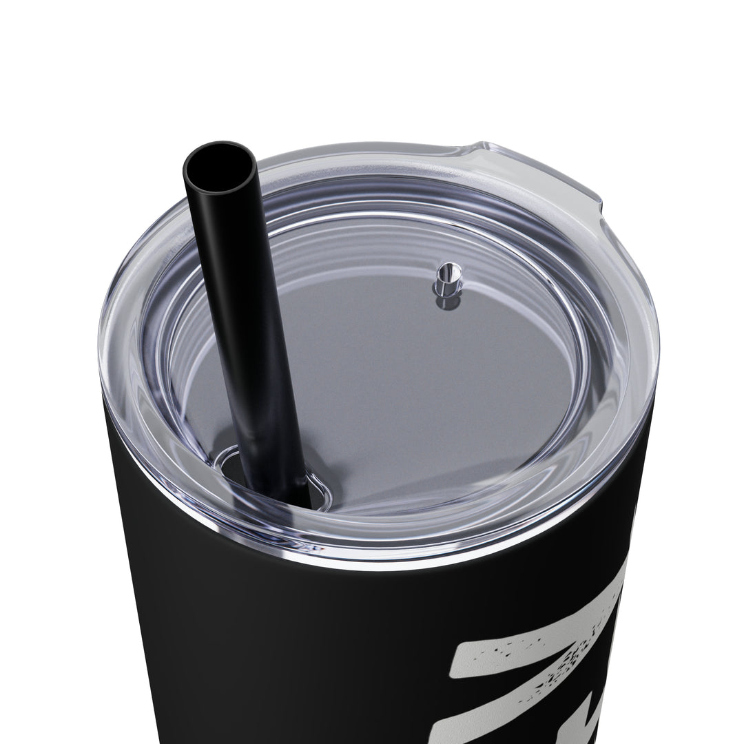 Rustic Design Hockey 20oz Skinny Tumbler with Straw in Matte or Glossy