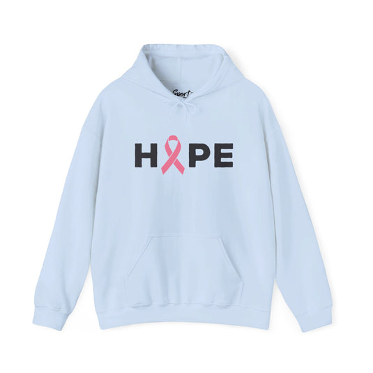 Hope Cancer Ribbon Adult Unisex Basic Hooded Sweatshirt