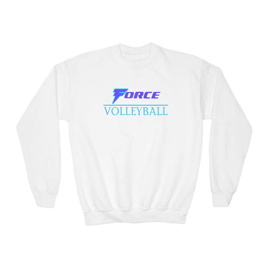 Force Volleyball Club Unisex Youth Basic Crewneck Sweatshirt