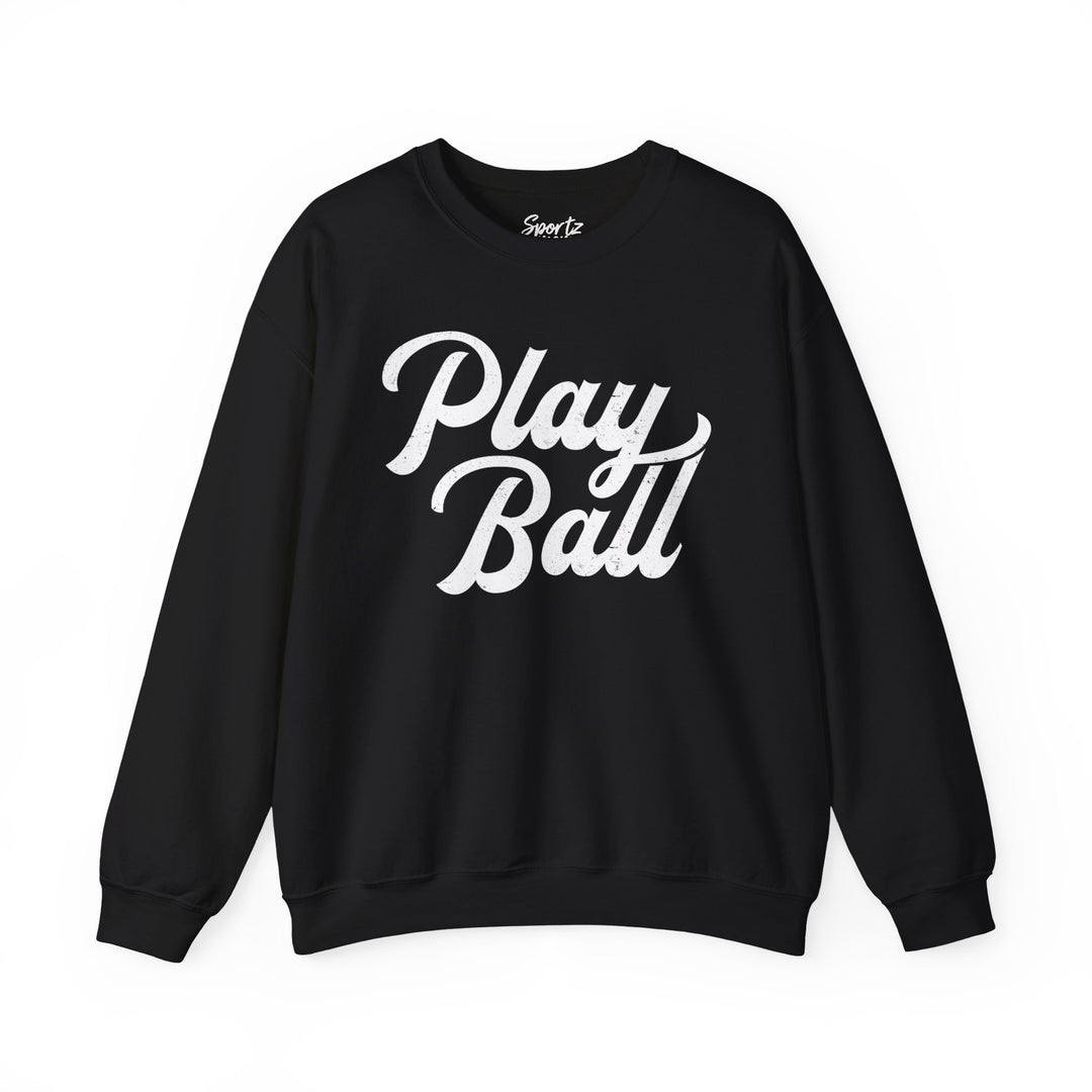 Play Ball Baseball Adult Unisex Crewneck Sweatshirt