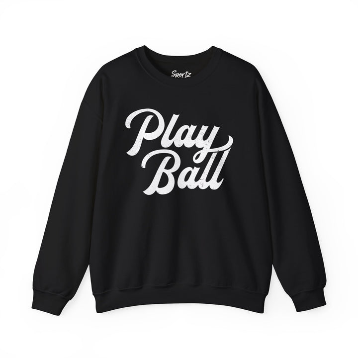 Play Ball Baseball Adult Unisex Crewneck Sweatshirt