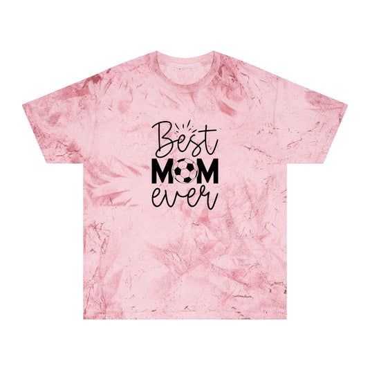 Best Mom Ever Soccer Adult Unisex Colorblast T-Shirt