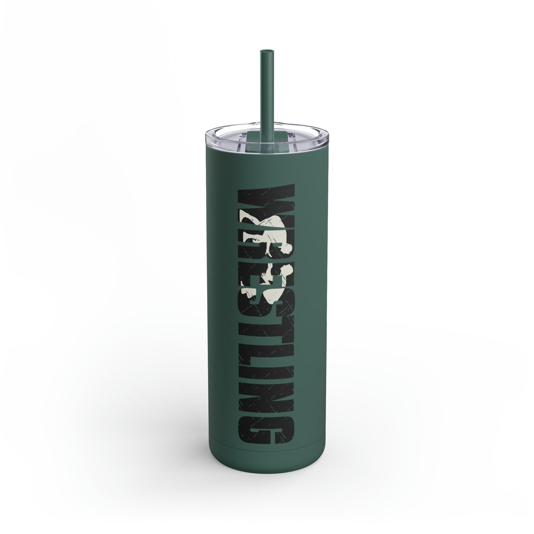 Wrestling 20oz Skinny Matte Tumbler