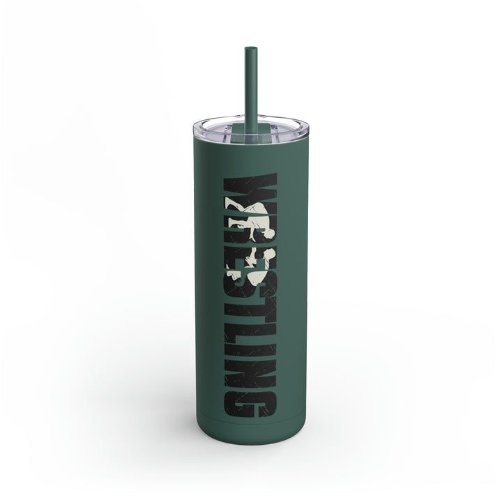 Wrestling 20oz Skinny Matte Tumbler