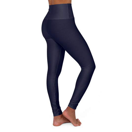 Iron Knights Women's High Waisted Yoga Leggings - Dark Navy