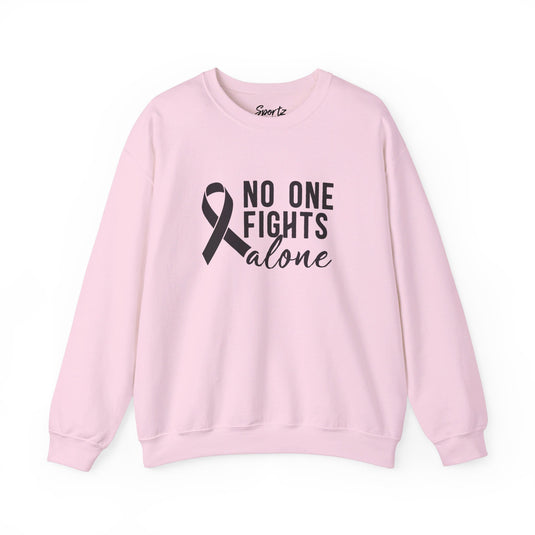 No One Fights Alone Adult Unisex Basic Crewneck Sweatshirt