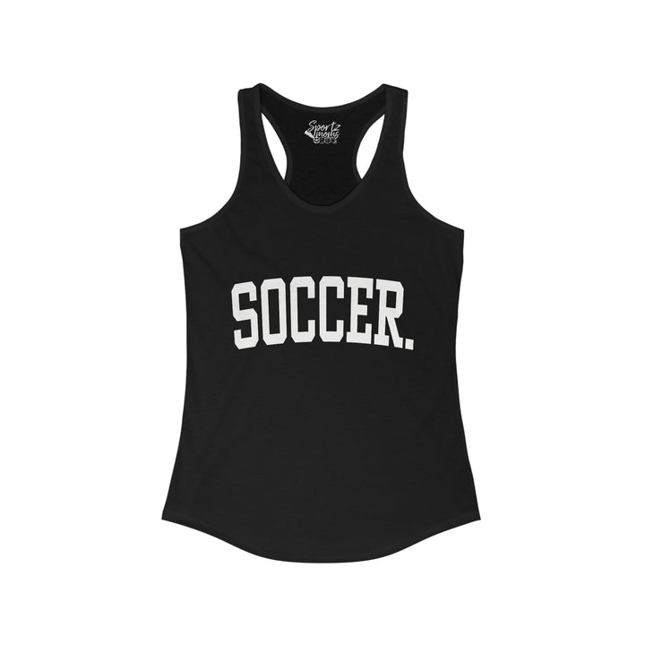 Tall Design Soccer Adult Women's Racerback Tank