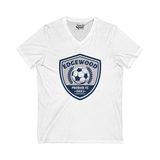 Edgewood Premier FC Unisex Adult Women's V-Neck T-Shirt