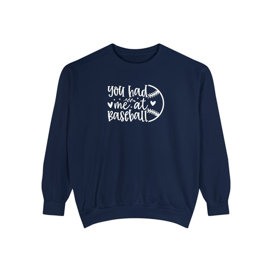 You Had Me at Baseball Adult Unisex Premium Crewneck Sweatshirt