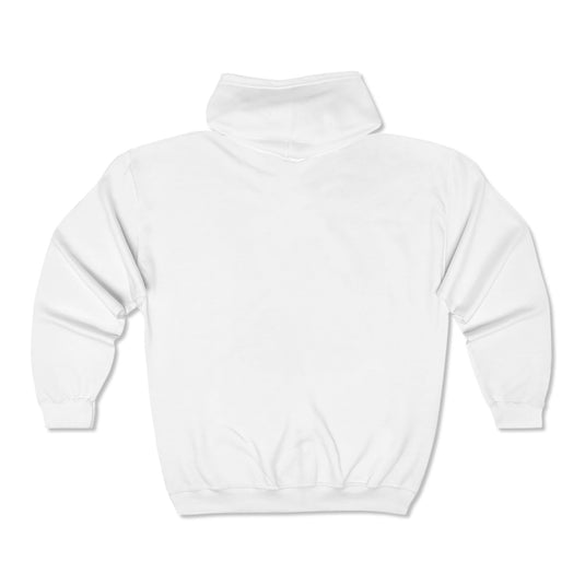 Unisex Adult Basic Full Zip Hooded Sweatshirt - Embroidery - Color Options 1