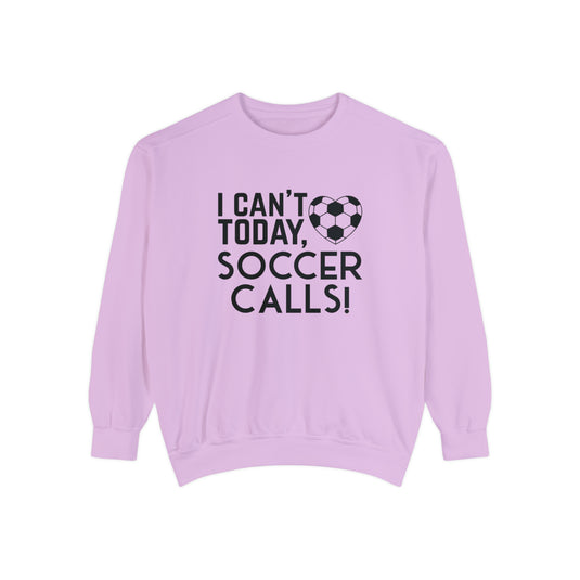 I Can't Today Soccer Adult Unisex Premium Crewneck Sweatshirt