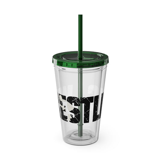 Wrestling 16 oz Sunsplash Tumbler with Straw