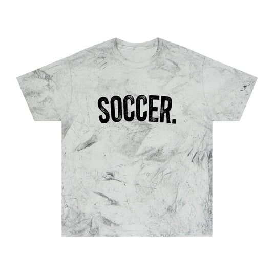 Rustic Design Soccer Adult Unisex Colorblast T-Shirt