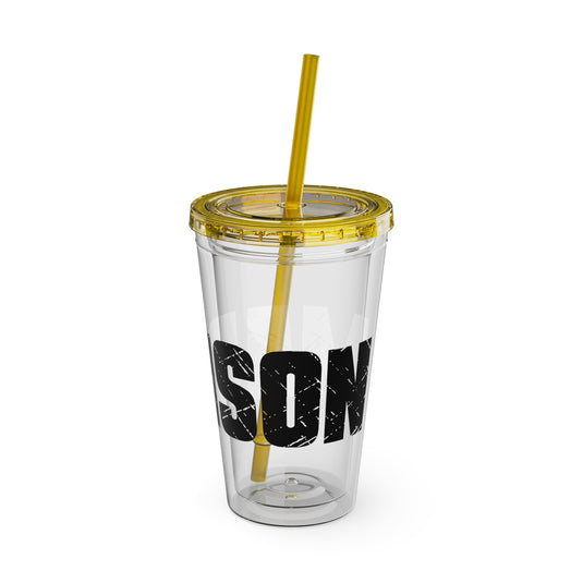 Dance 16 oz Sunsplash Tumbler with Straw w/Custom Name