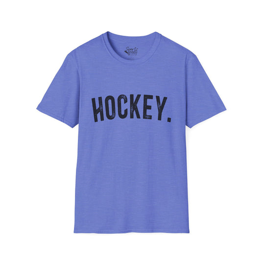 Rustic Design Hockey Adult Unisex Basic T-Shirt