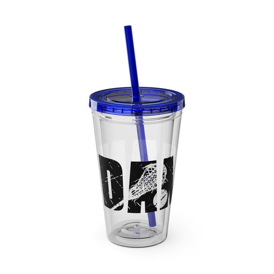 Lacrosse 16 oz Sunsplash Tumbler with Straw w/Custom Name