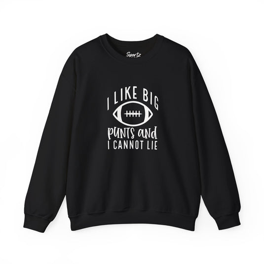 I Like Big Punts Football Adult Unisex Basic Crewneck Sweatshirt