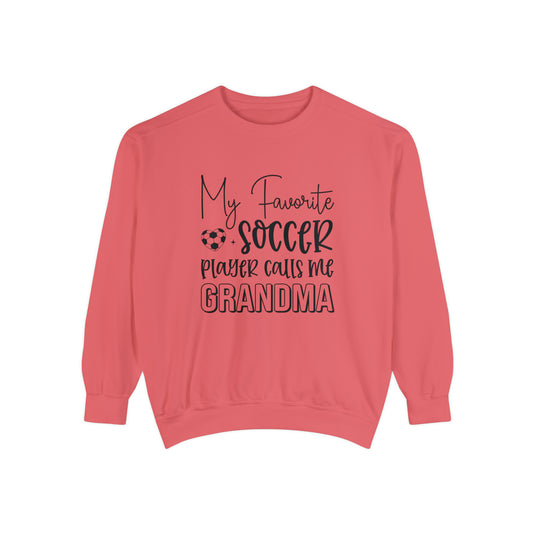 My Favorite Soccer Player (Grandma Version) Adult Unisex Premium Crewneck Sweatshirt