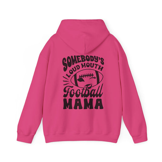 Somebody's Loud Mouth Football Mama Unisex Adult Basic Hooded Sweatshirt