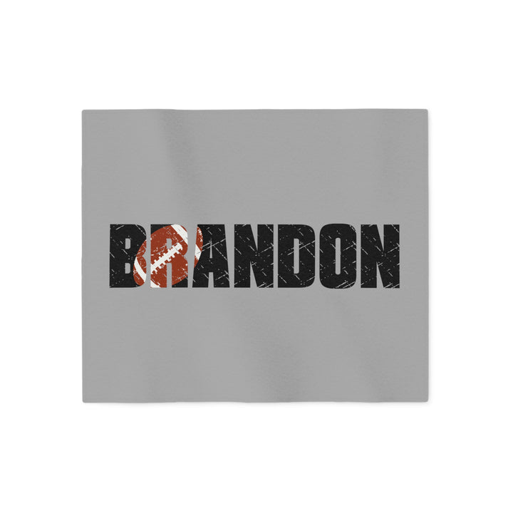 Football Sweatshirt Blanket w/Custom Name