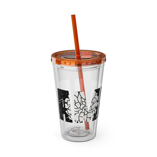 Cheer 16 oz Sunsplash Tumbler with Straw w/Custom Name