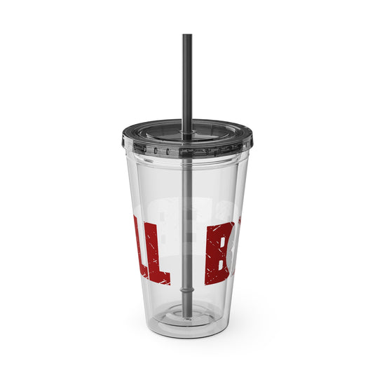 Baseball 16 oz Sunsplash Tumbler with Straw