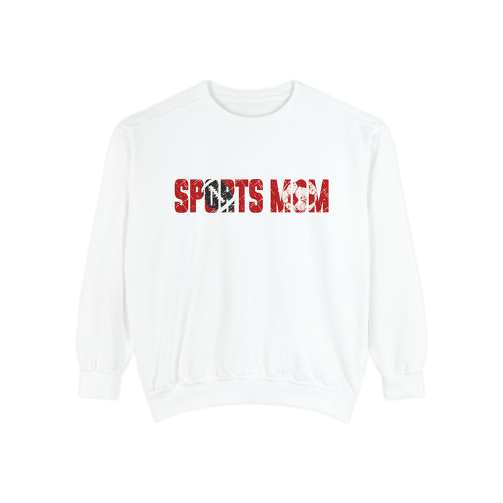Sports Mom w/Football & Soccer Ball Adult Unisex Premium Crewneck Sweatshirt