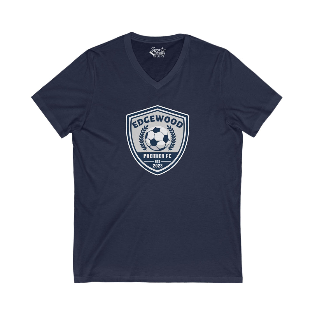Edgewood Premier FC Unisex Adult Women's V-Neck T-Shirt
