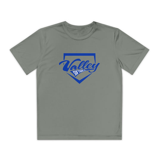 Valley Little League Softball Unisex Youth Short Sleeve Competitor Moisture Wicking T-Shirt