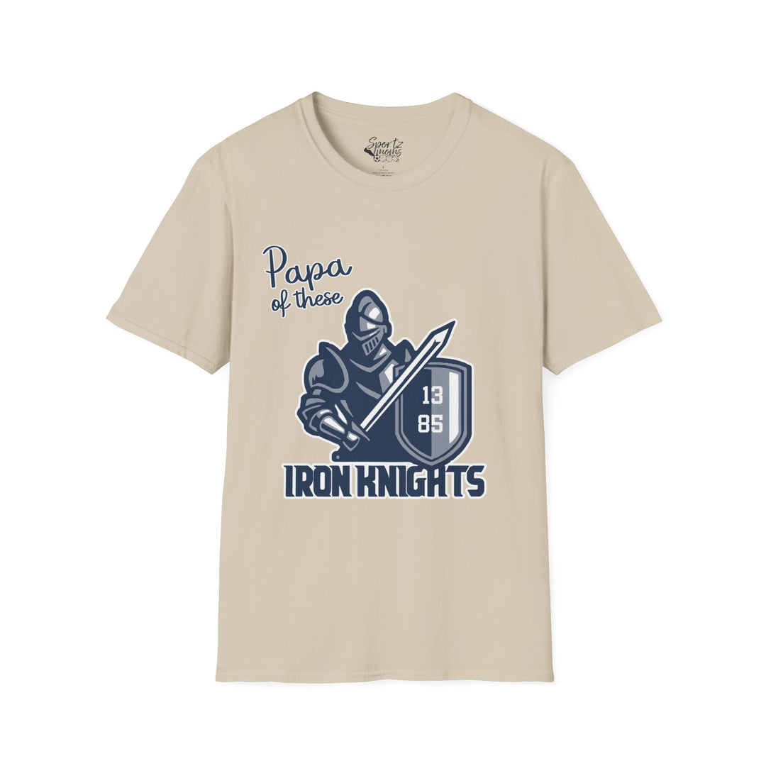 Iron Knights Adult Unisex T-Shirt - Papa of These Design