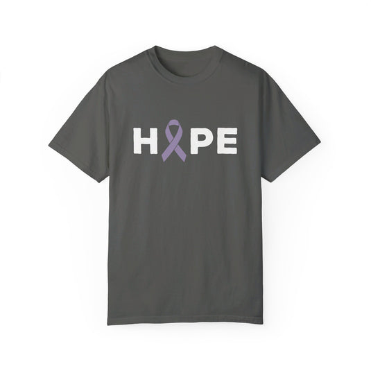 Hope Cancer Ribbon Adult Unisex Premium T-Shirt