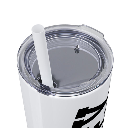 Tall Design Hockey 20oz Skinny Tumbler with Straw in Matte or Glossy