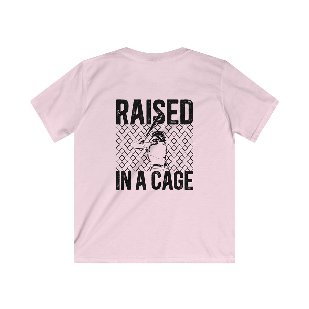 Raised in a Cage Softball Unisex Youth T-Shirt