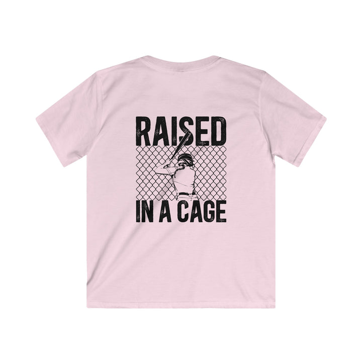 Raised in a Cage Softball Unisex Youth T-Shirt