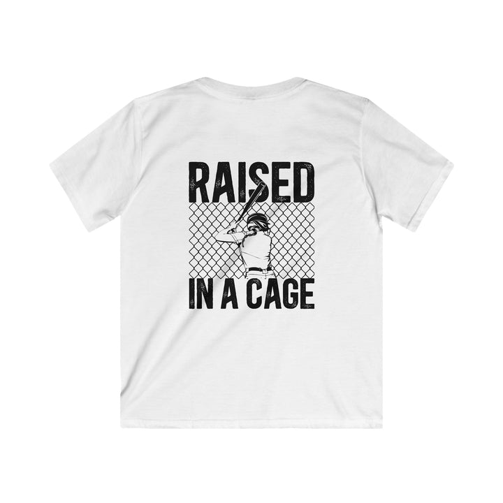 Raised in a Cage Softball Unisex Youth T-Shirt