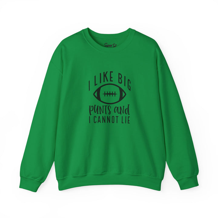 I Like Big Punts Football Adult Unisex Crewneck Sweatshirt
