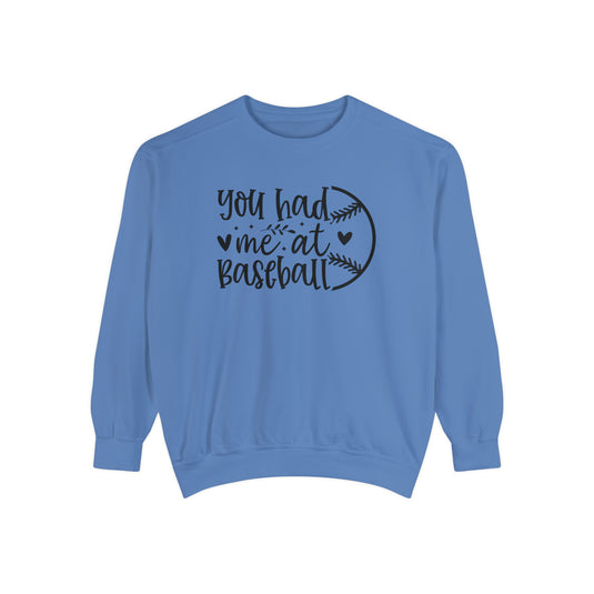 You Had Me at Baseball Adult Unisex Premium Crewneck Sweatshirt