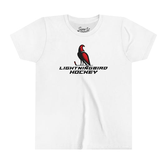Wheeling Lightningbirds Unisex Youth Mid-Level T-Shirt - Hockey Design