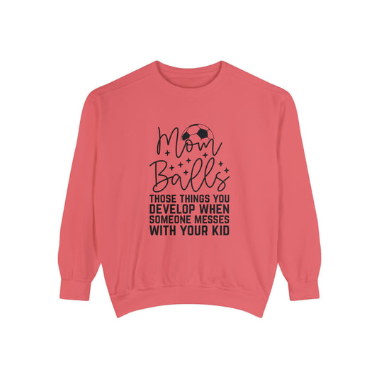 Mom Balls Soccer Adult Unisex Premium Crewneck Sweatshirt