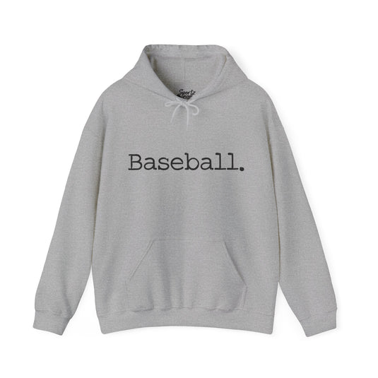 Typewriter Design Baseball Adult Unisex Basic Hooded Sweatshirt
