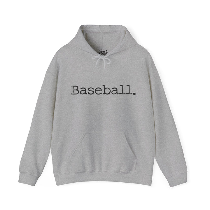 Typewriter Design Baseball Adult Unisex Hooded Sweatshirt
