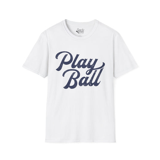 Play Ball Adult Unisex Basic Baseball T-Shirt