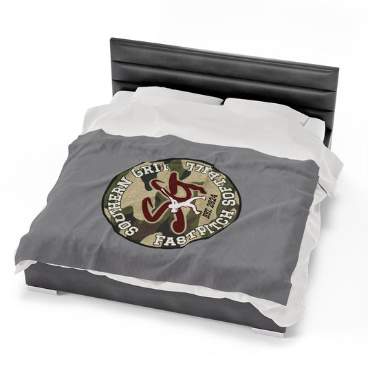 Southern Grit Velveteen Plush Blanket