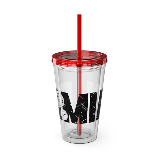 Lacrosse 16 oz Sunsplash Tumbler with Straw w/Custom Name